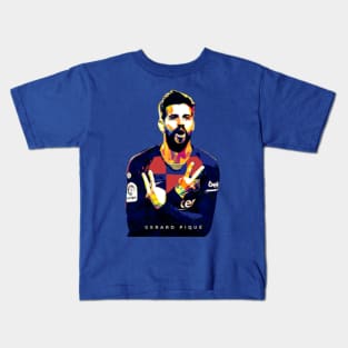 Gerard Pique Pop Art Kids T-Shirt